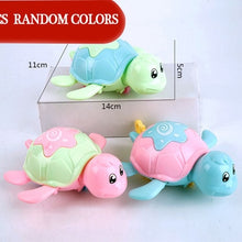 Load image into Gallery viewer, Single Sale Cute Cartoon Animal Tortoise Classic Baby Water Toy Infant Swim Turtle Wound-up Chain Clockwork Kids Beach Bath Toys