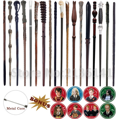 19 Kinds of Harry Wands Colsplay Metal/Iron Core Dumbledore Magical Wand Varinhas Kid Magic Wand No Box with Gift Harry Prop