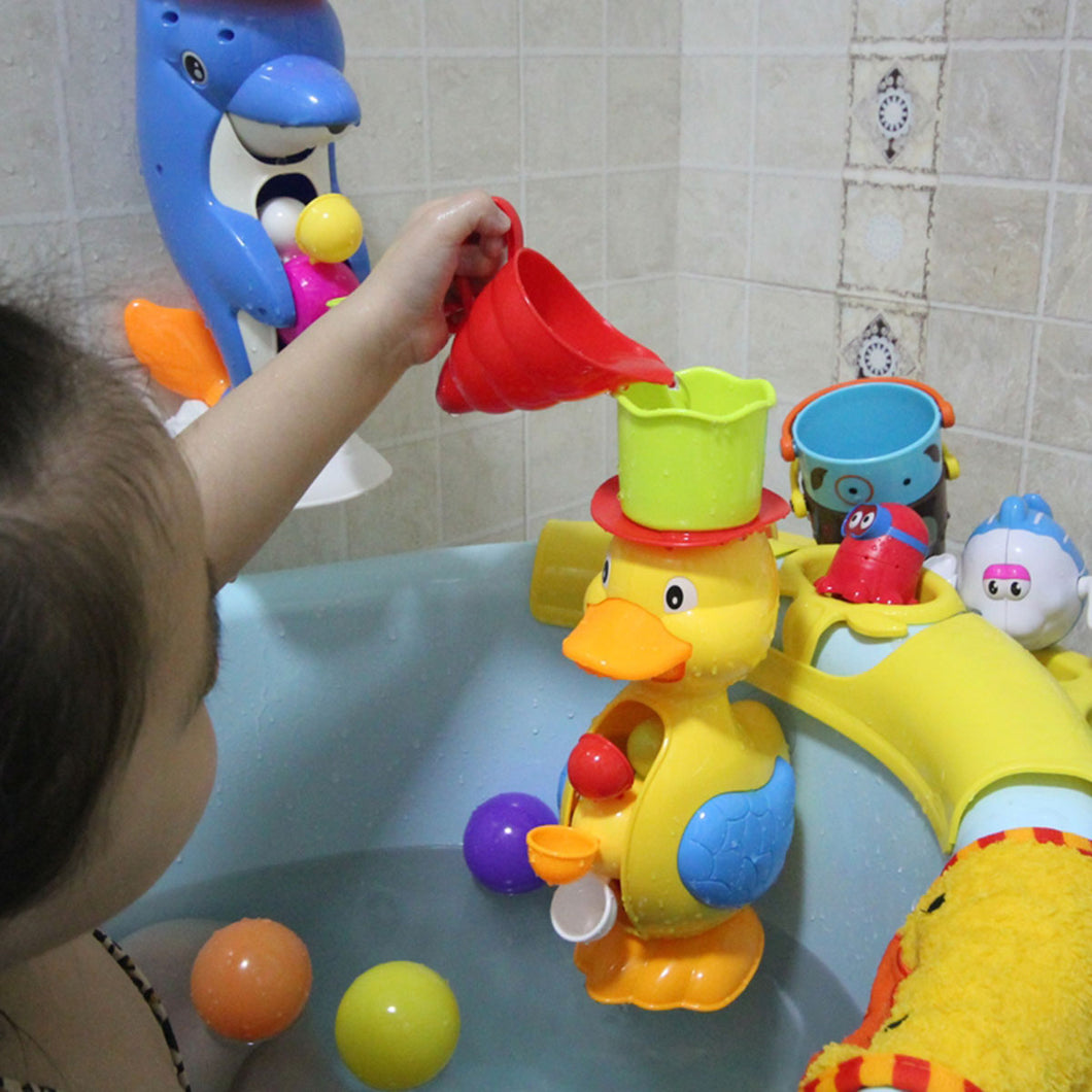 LCLL-1Pcs Bathroom Baby Kids Toddler Bathing Water Spraying Tool Bath Bathtub Duck Toys