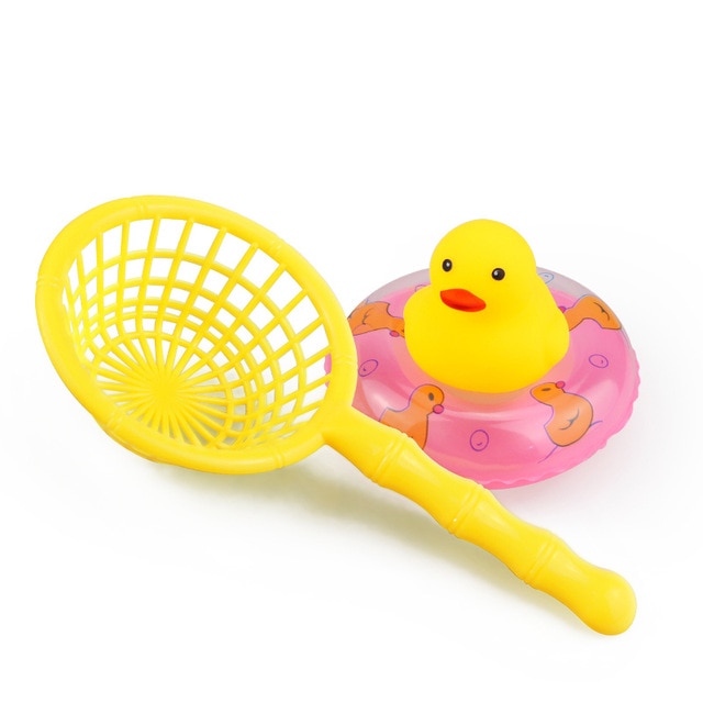 15PCS/Bag Bath Toy Animals Swimming Water Toys Mini Colorful Soft Floating Rubber Duck Squeeze Sound Funny Gift For Baby Kids