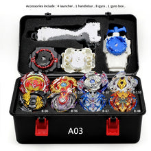 Load image into Gallery viewer, TAKARA TOMY Combination Beyblade Burst Set Toys Beyblades Arena Bayblade Metal Fusion 4D with Launcher Spinning Top Toys